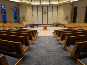 Sanctuary After Renovations from Entrance